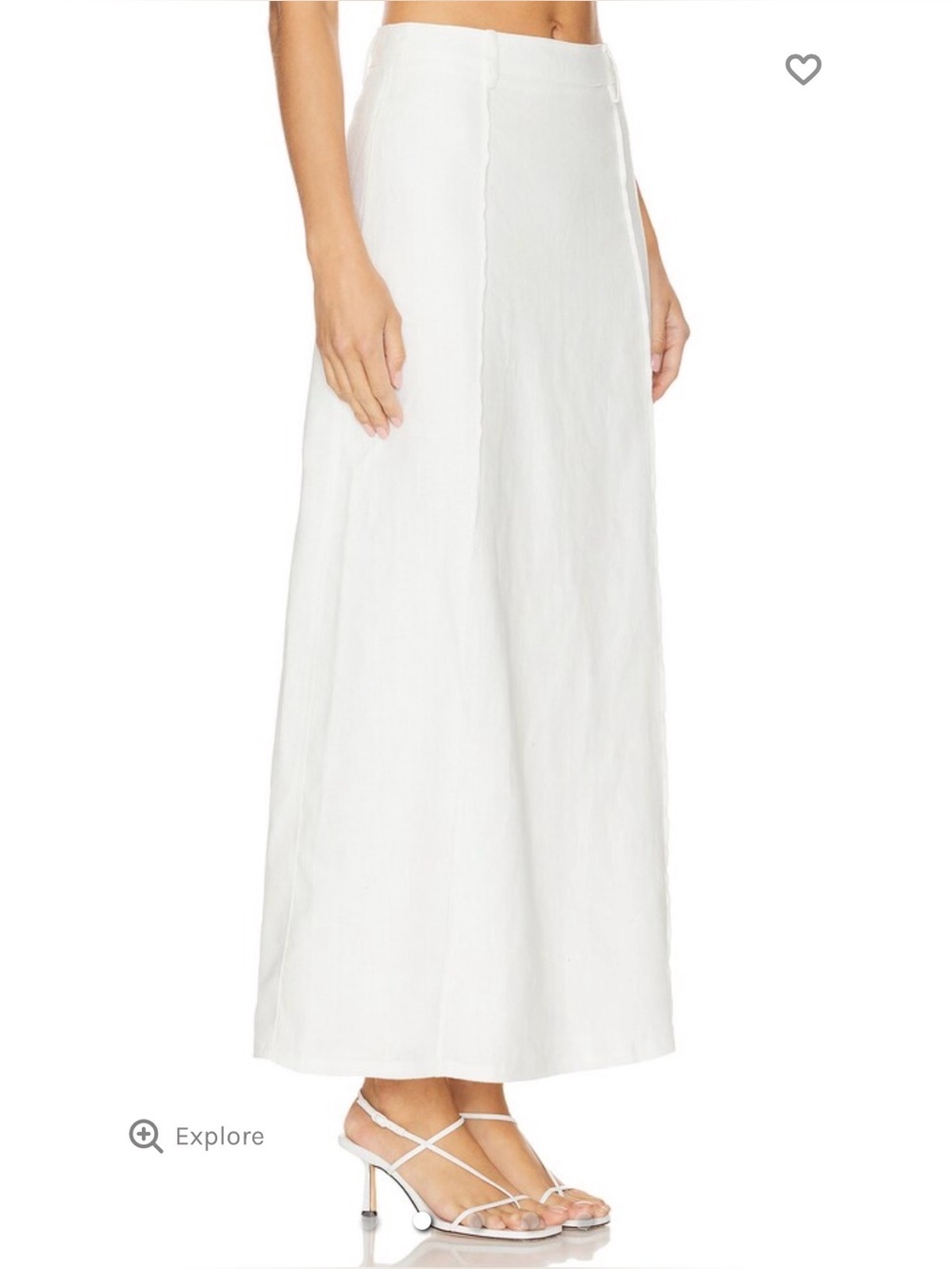 Sancia Linen Fallon Maxi Skirt - White View 2